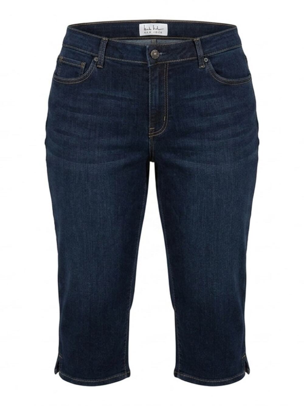 Nicole Miller Soho High Rise Crop Dark Wash Blue Jeans Women Size 14